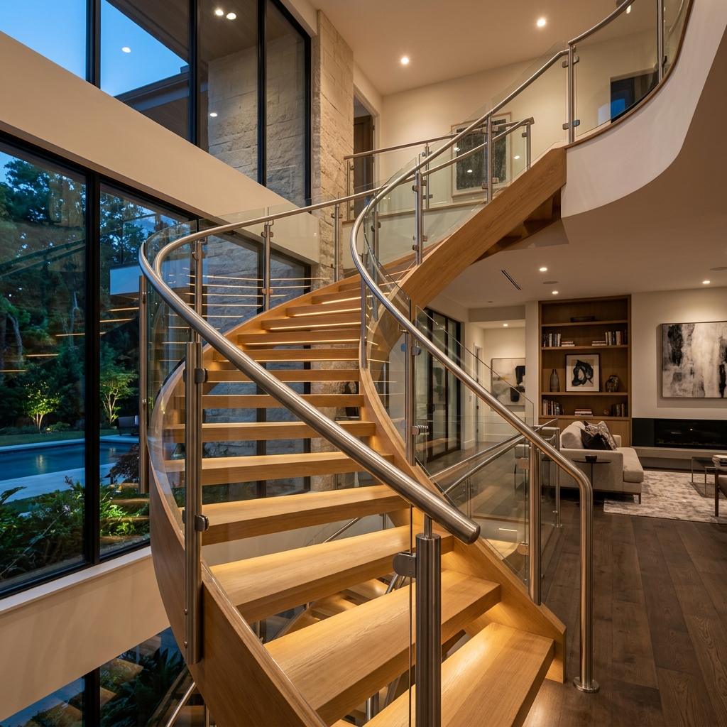Stainless steel railings